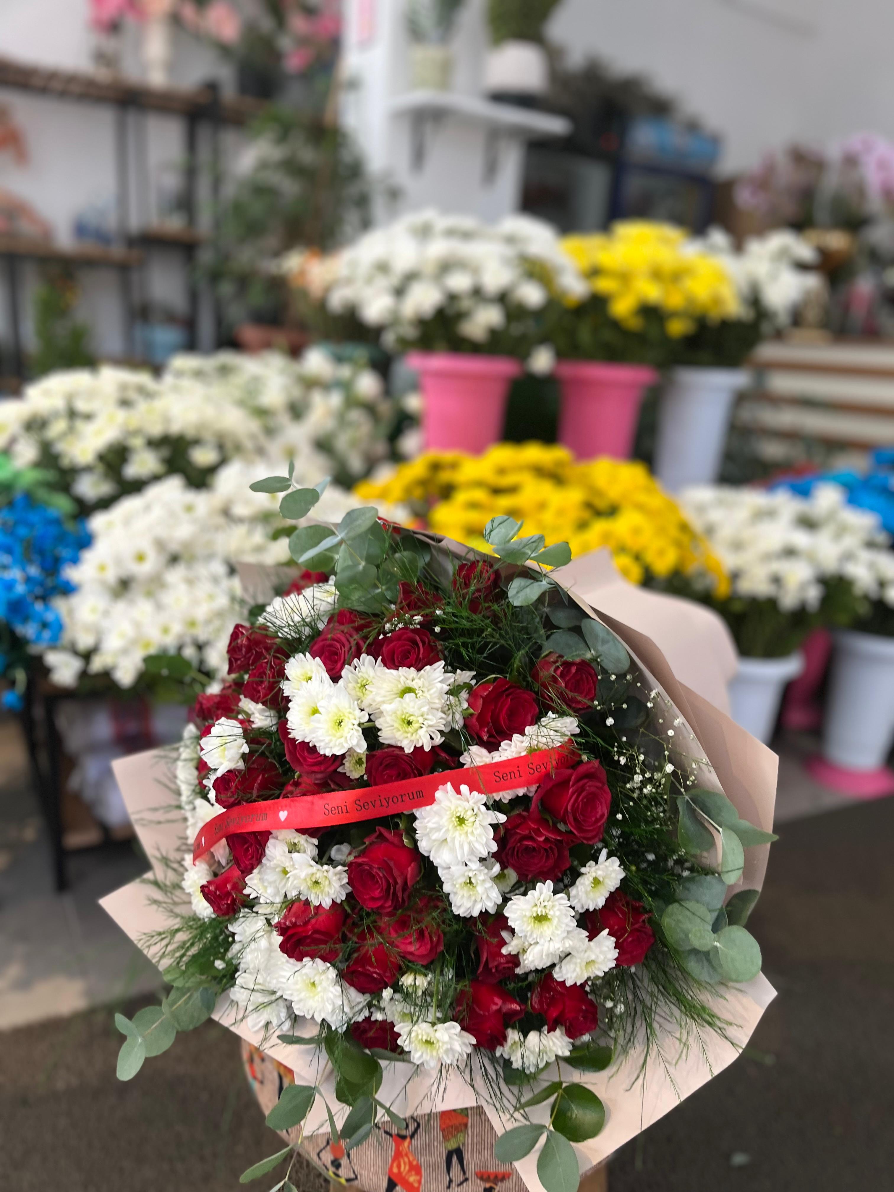 Papatya Gül Buketi